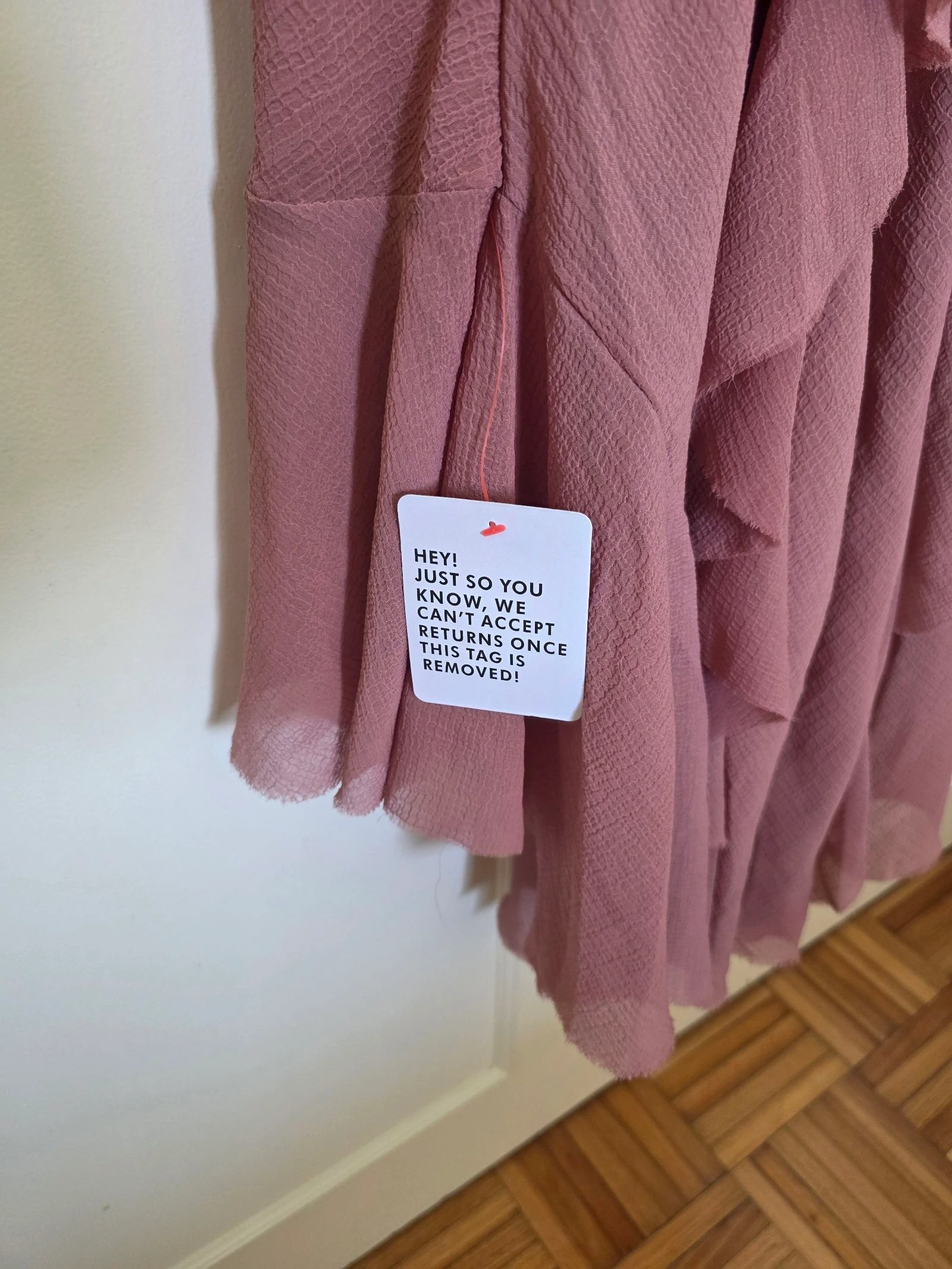 Vestido Folhos Rosa Novo | Asos |T.46  – photo 8